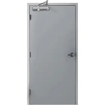 Flush honeycomb core galvanized steel hollow core door