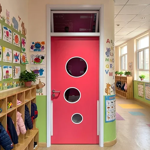 Steel Finger pinch guard kindergarten classroom door