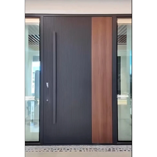 modern house exterior pivot hinge front door