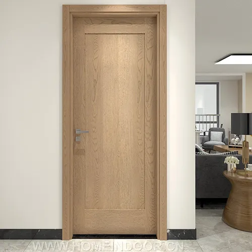 Oak interior wood 1 panel shaker door for bedroom