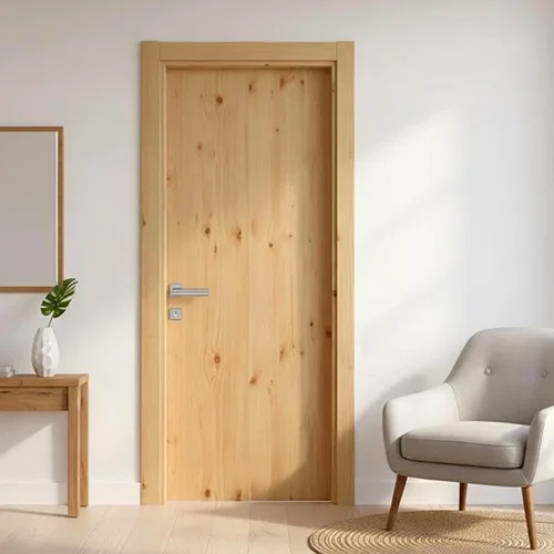 Flush solid wood bedroom douglas fir interior door