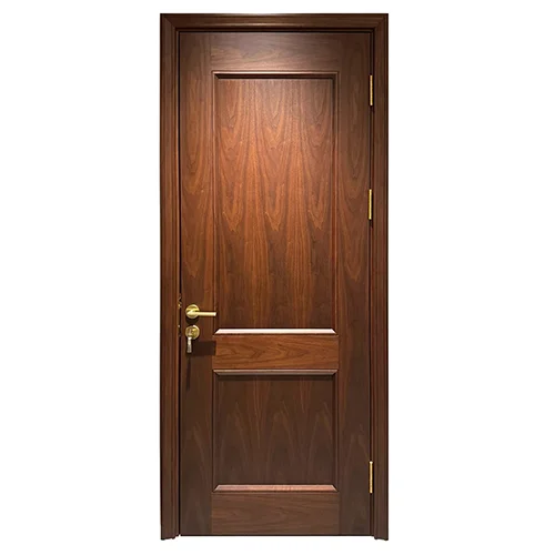 classic luxury two flat panel solid wood walnut interior door