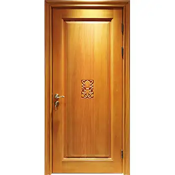 Luxury bedroom one square panel Sapele wood interior doors