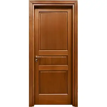 solid wood 3 square panel mahogany interior door