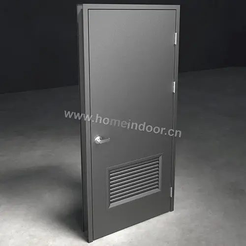 commercial metal steel door door with bottom vent