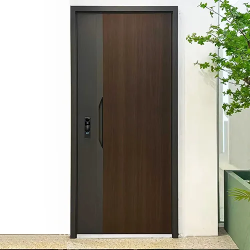 Residential high-end modern keyless security metal doors