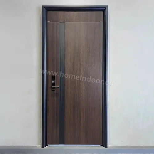 High-end house contemporary security metal doors with fingerprint lock