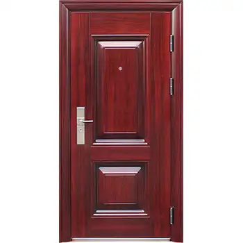 Cheap external burglar proof steel front doors for home